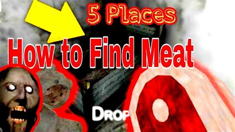 what is the meat for in granny|HOW TO FIND AND USE THE MEAT IN GRANNY HORROR .